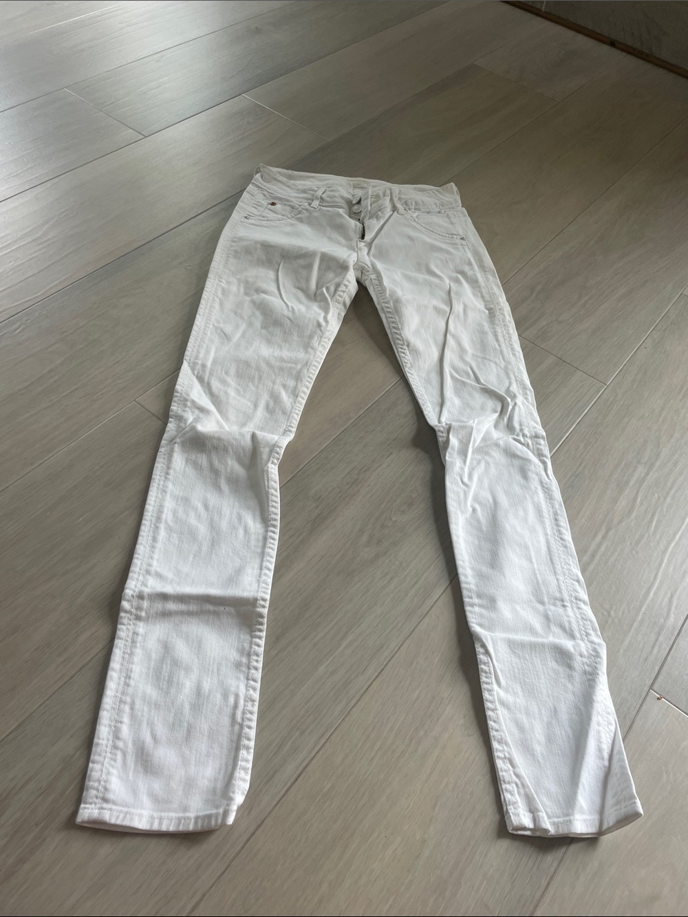 Hudson Jeans White Straight Leg Denim for Women